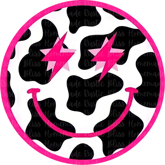 Cow Print Smiley