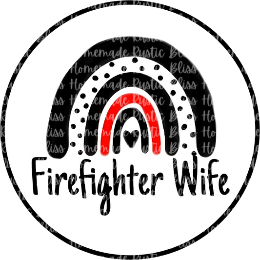Firefighter Wife Rainbow